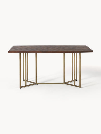 Westwing Collection Esstisch Luca aus Mangoholz mit Fischgrät-Muster in verschiedenen Größen Zeitlich begrenztes Angebot
