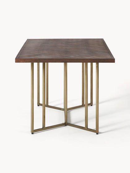 Westwing Collection Esstisch Luca aus Mangoholz mit Fischgrät-Muster in verschiedenen Größen Zeitlich begrenztes Angebot