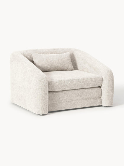 Westwing Collection Schlafsessel Eliot aus Teddy-Bouclé
