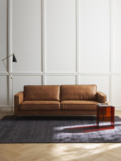 Westwing Collection Sofa Hunter (3-Sitzer) aus recyceltem Leder Saisonale Angebote