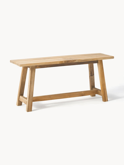 Westwing Collection Sitzbank Lawas aus Teakholz