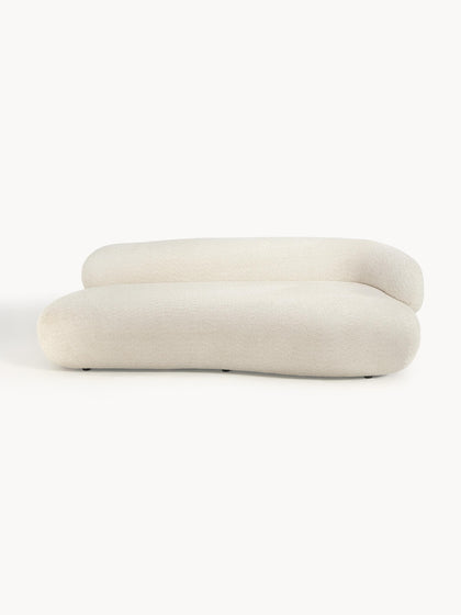 Westwing Collection Sofa Alba (3-Sitzer) aus Teddy-Bouclé