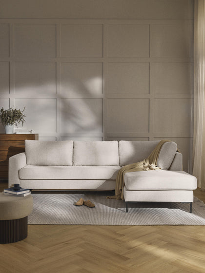 Westwing Collection Schlafsofa Luna (3-Sitzer) mit Matratze Begrenzte Freigabe