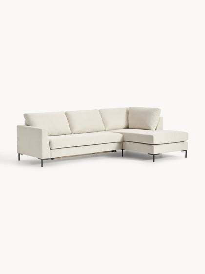 Westwing Collection Schlafsofa Luna (3-Sitzer) mit Matratze Begrenzte Freigabe
