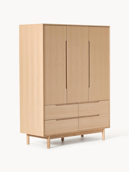 Westwing Collection Kleiderschrank Cassy 3-türig