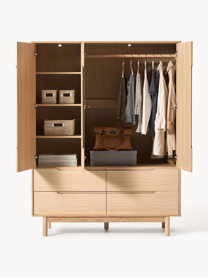 Westwing Collection Kleiderschrank Cassy 3-türig Letzte 3 Tage