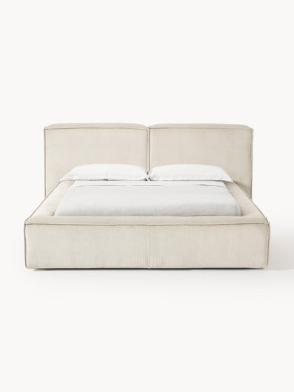 Westwing Collection Polsterbett Lennon aus Cord mit Stauraum JETZT KAUFEN