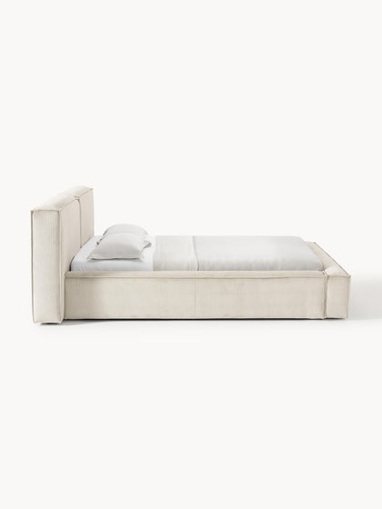 Westwing Collection Polsterbett Lennon aus Cord mit Stauraum JETZT KAUFEN