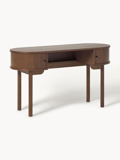 Westwing Collection Schreibtisch Calary mit geriffelter Front