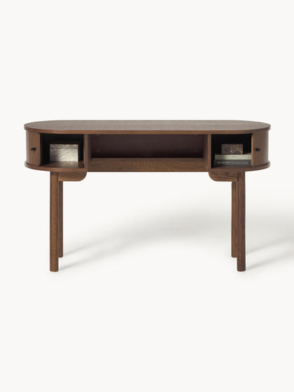 Westwing Collection Schreibtisch Calary mit geriffelter Front Letzte 2 Tage