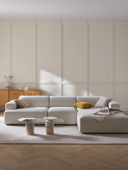 Westwing Collection Ecksofa Melva (4-Sitzer) 50% Rabatt mit kostenlosem Versand
