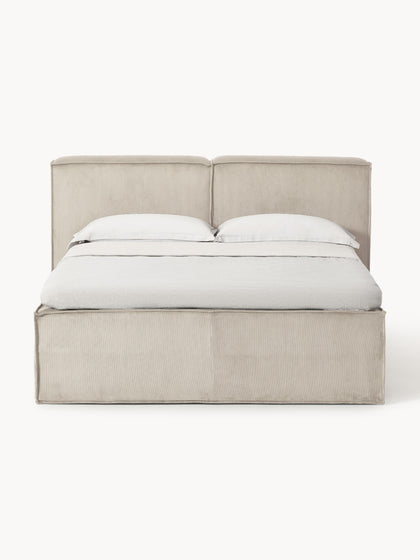 Westwing Collection Cord-Boxspringbett Lennon Im Verkauf