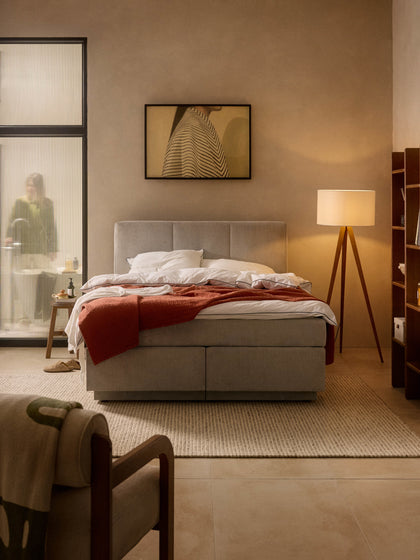 Westwing Collection Boxspringbett Oberon mit Stauraum Auslauf