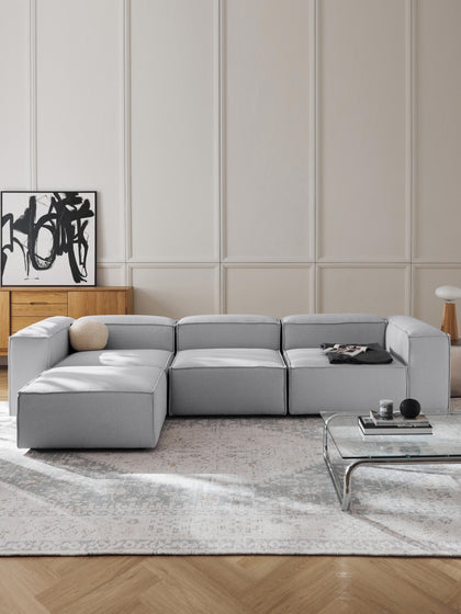 Westwing Collection Modulares Sofa Lennon (4-Sitzer) mit Hocker (links/rechts) Hotsell
