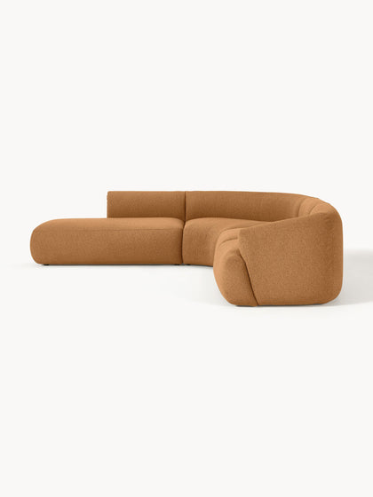 Westwing Collection Modulares Bouclé-Ecksofa Sofia (4-Sitzer) im Angebot