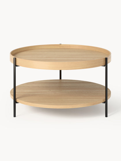 Westwing Collection Runder Holz-Couchtisch Renee
