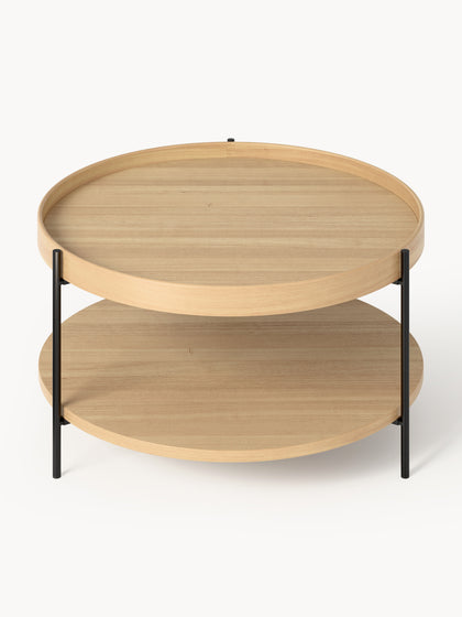 Westwing Collection Runder Holz-Couchtisch Renee Fabrikverkauf