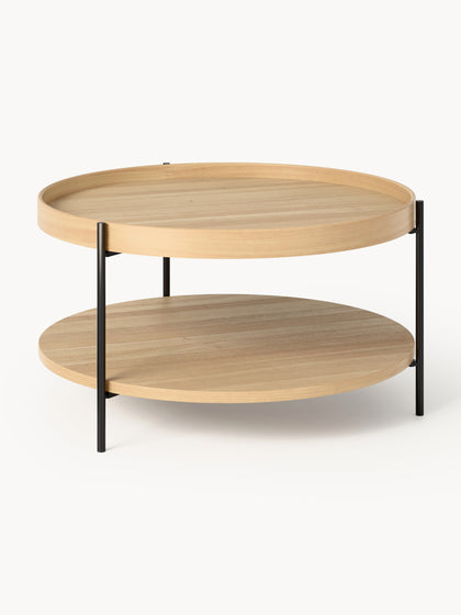 Westwing Collection Runder Holz-Couchtisch Renee Fabrikverkauf