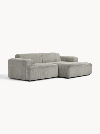 Westwing Collection Cord-Ecksofa Melva (3-Sitzer) Meist gekauft