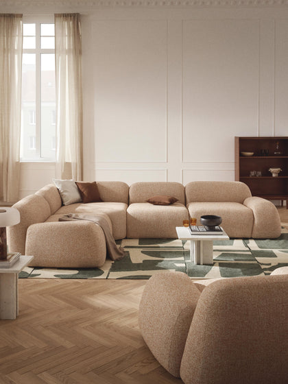 Westwing Collection Modulares Ecksofa Wolke (4-Sitzer) aus Bouclé Online Shopping
