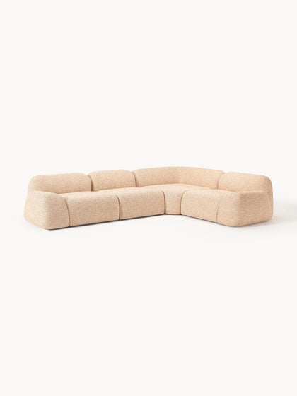 Westwing Collection Modulares Ecksofa Wolke (4-Sitzer) aus Bouclé Online Shopping