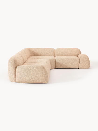 Westwing Collection Modulares Ecksofa Wolke (4-Sitzer) aus Bouclé Online Shopping