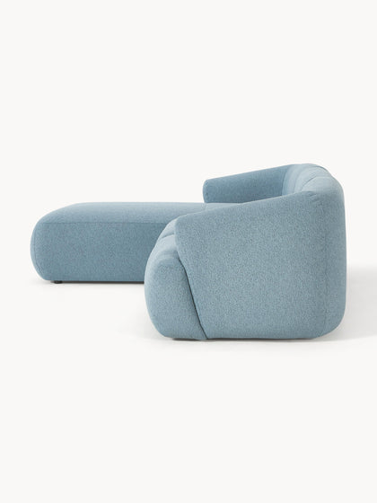 Westwing Collection Modulares Bouclé-Ecksofa Sofia (3-Sitzer) Preisnachlass