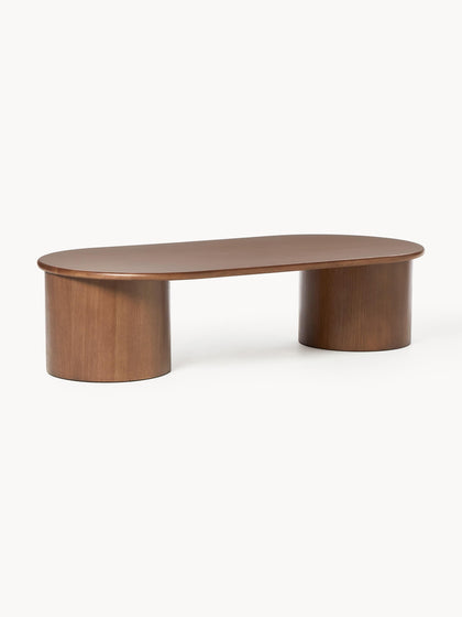 Westwing Collection Ovaler Couchtisch Didi aus Eichenholz