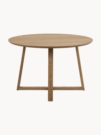 Westwing Collection Runder Esstisch Malika aus Birkenholz Ø 120 cm Exklusive Angebote
