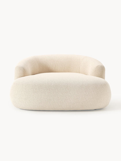 Westwing Collection XL Bouclé-Loungesessel Sofia Letzter Tag
