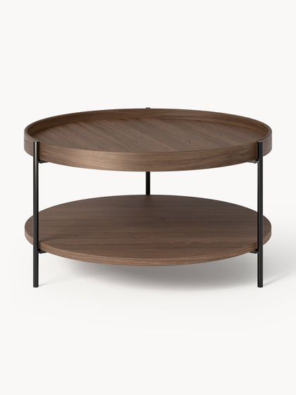 Westwing Collection Runder Holz-Couchtisch Renee