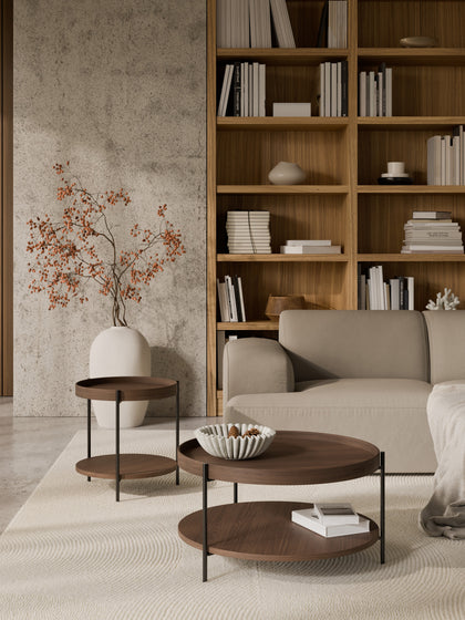 Westwing Collection Runder Holz-Couchtisch Renee Bis zu 60% Rabatt