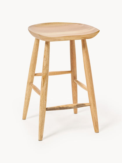 Westwing Collection Thekenhocker Nino aus Mangoholz