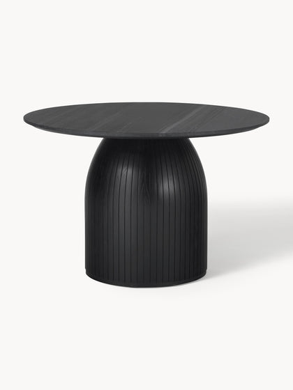 Westwing Collection Runder Esstisch Nelly mit Marmor-Tischplatte Ø 115 cm