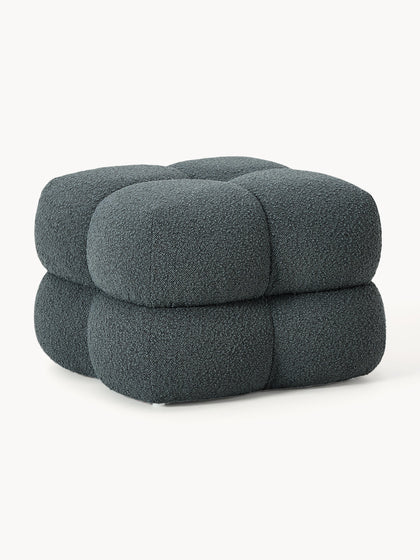 Westwing Collection Bouclé-Polsterhocker Ellie