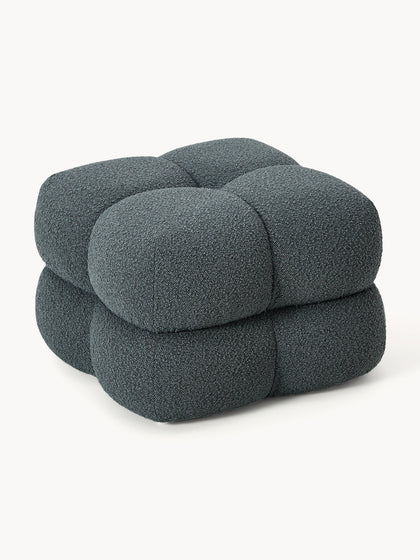 Westwing Collection Bouclé-Polsterhocker Ellie Fabrikladen