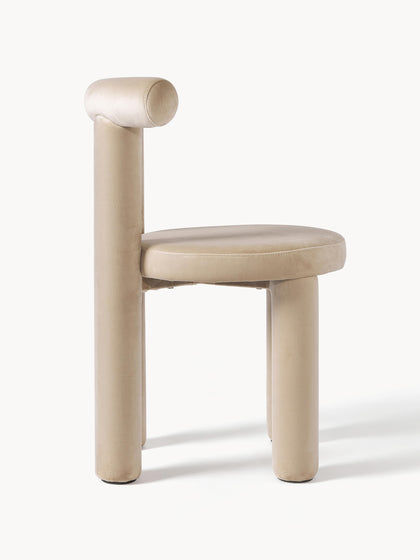 Westwing Collection Samt-Polsterstuhl Calan Black Friday Preise