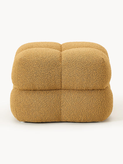 Westwing Collection Bouclé-Polsterhocker Ellie Rabatte dieses Monats