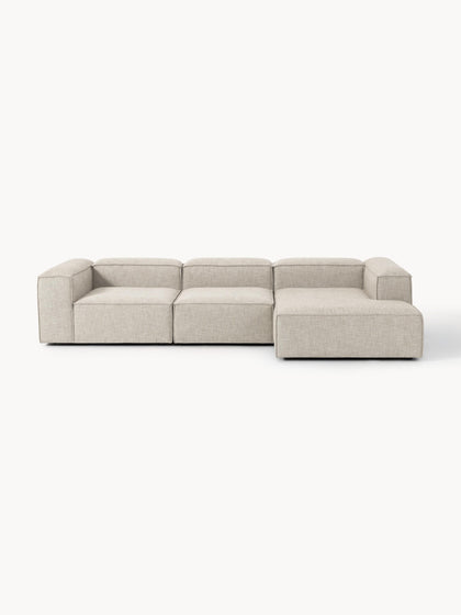 Westwing Collection Modulares Ecksofa Lennon aus Leinen-Mix