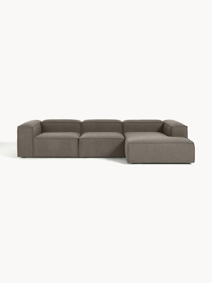 Westwing Collection Modulares Ecksofa Lennon aus Bouclé