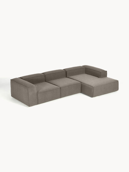 Westwing Collection Modulares Ecksofa Lennon aus Bouclé Verkauf
