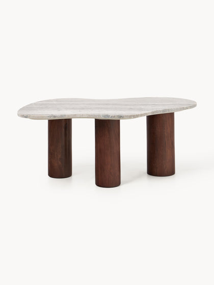 Westwing Collection Marmor-Couchtisch Naruto in organischer Form Angebote