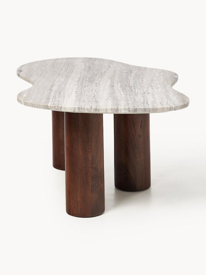 Westwing Collection Marmor-Couchtisch Naruto in organischer Form Angebote