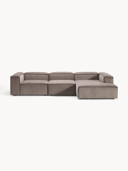 Westwing Collection Modulares Ecksofa Lennon aus Cord