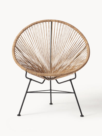 Westwing Collection Loungesessel Bahia aus Kunststoff-Geflecht Fabrikverkauf