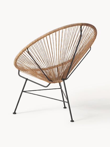 Westwing Collection Loungesessel Bahia aus Kunststoff-Geflecht Fabrikverkauf
