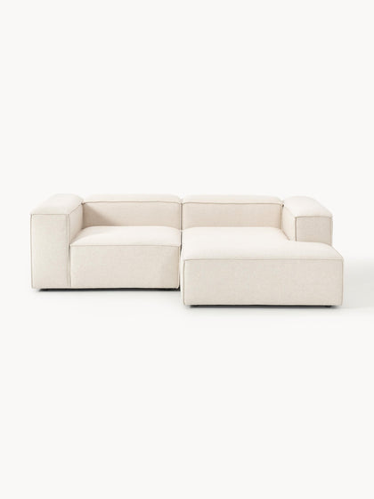 Westwing Collection Modulares Ecksofa Lennon aus Leinen-Mix