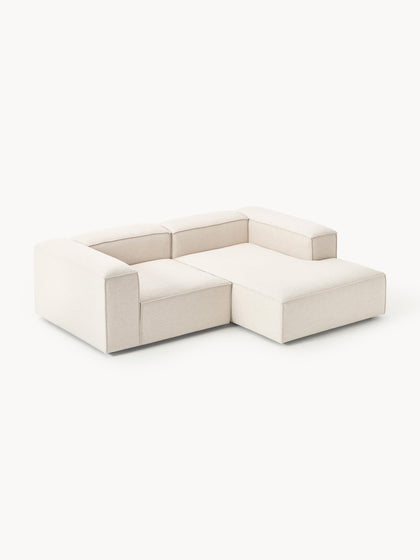 Westwing Collection Modulares Ecksofa Lennon aus Leinen-Mix Kostenloser Versand