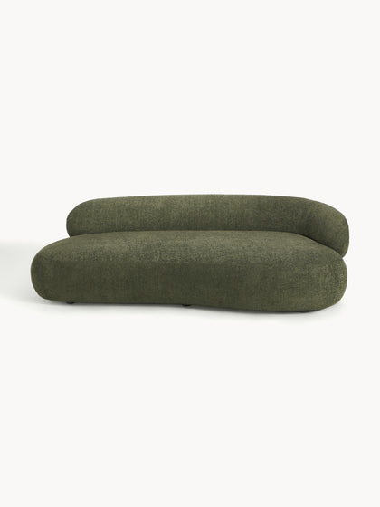 Westwing Collection Sofa Alba (3-Sitzer) aus Teddy-Bouclé
