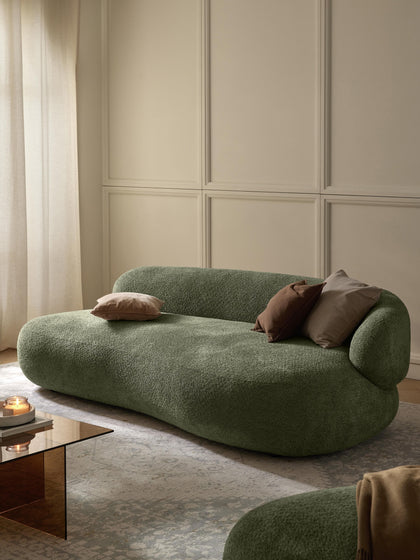 Westwing Collection Sofa Alba (3-Sitzer) aus Teddy-Bouclé Limitierter Zeitrabatt